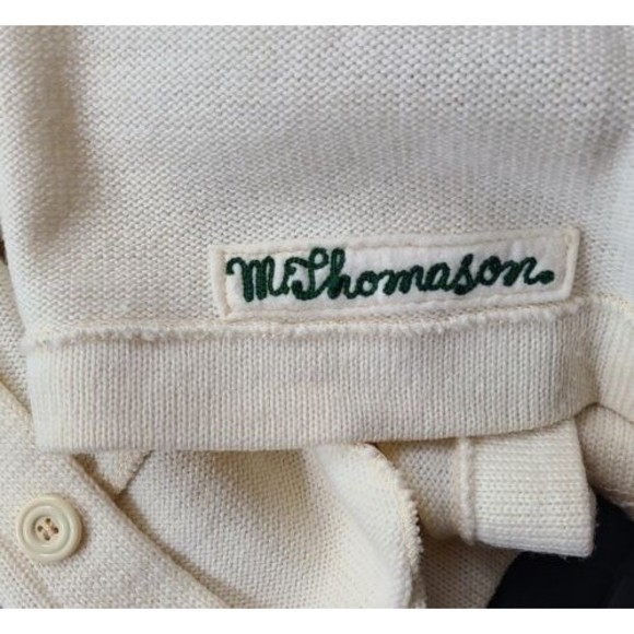 Vintage Stadium Shaker Co 100% Wool Varsity Sweater "B" Cardigan - Picture 9 of 10